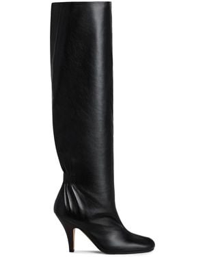 Phoebe Philo Stivali Alti Slouchy - Nero