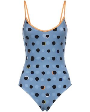Fendi Costume Intero Falena Dots - Blu