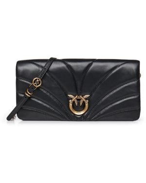 Pinko Pochette A Tracolla Media Love Bag Click Horizontal - Nero