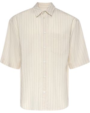 Grifoni Camicia A Righe - Bianco