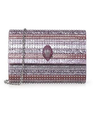 Kurt Geiger Clutch Party Eagle Con Logo - Bianco