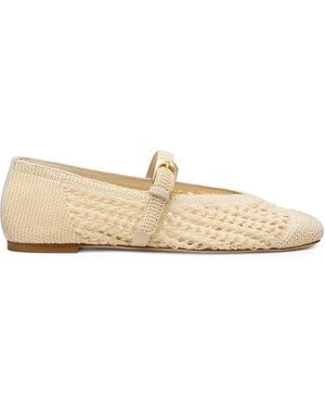 Stuart Weitzman Ballerine Leora Mary Jane - Neutro