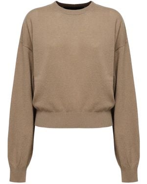 ROTATE BIRGER CHRISTENSEN Maglione Con Logo Lettering - Neutro