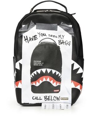 Sprayground Zaino Missing Bag Flyer Dlxsv - Nero