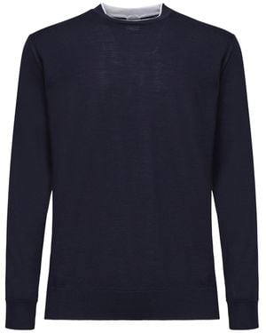 Eleventy Maglia Girocollo - Blu