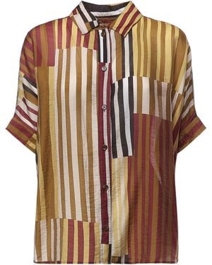 Ottod'Ame Camicia Con Stampa Patchwork A Righe - Multicolore