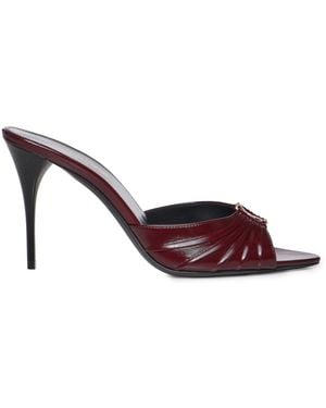 Saint Laurent Mule Babylone - Marrone
