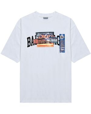 Balenciaga T-Shirt Bumper Stickers - Bianco