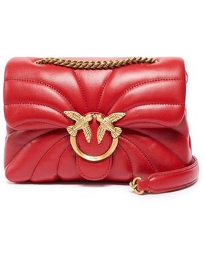 Pinko Mini Borsa Love Bag Puff Butterfly A Tracolla - Rosso