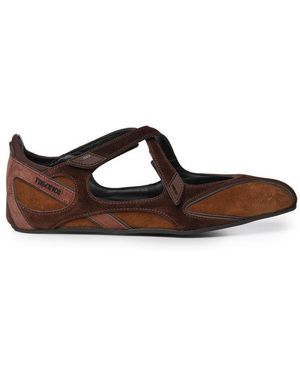 The Attico Ballerina Flat Floor 01 - Marrone