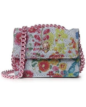 Kurt Geiger Borsa Micro Kensington Con Cristalli - Bianco