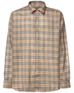 Burberry Camicia Check - Neutro