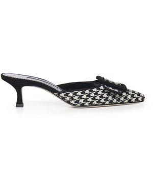 Manolo Blahnik Mules Maysalebi - Bianco
