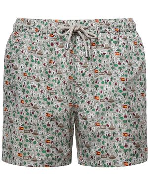 MC2 Saint Barth Costume Mare Con Stampa - Grigio