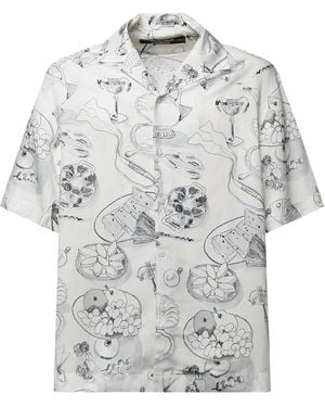 Jacquemus Camicia Con Stampa - Grigio