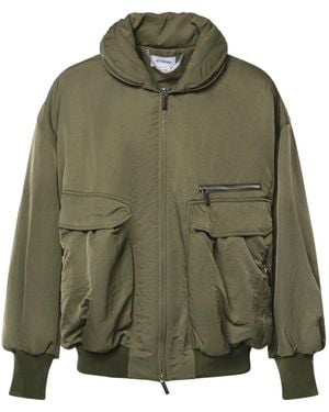 Hed Mayner Bomber Oversize Con Maxi Tasche - Verde