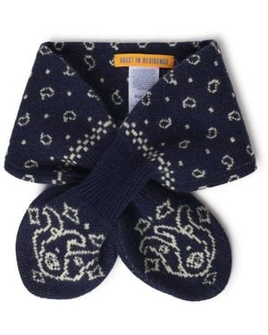 Guest In Residence Sciarpa "Bandana Bowtie" - Blu