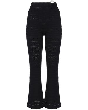 Alberto Audenino Pantalone Svasato Con Anello - Nero