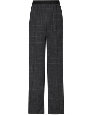 Balenciaga Pantaloni Check - Nero