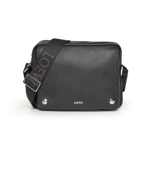 Loewe Borsa Messenger Pebble Media - Nero