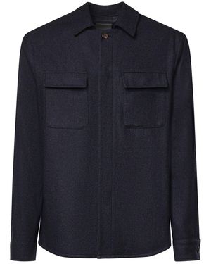 Eleventy Overshirt - Blu