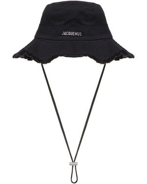 Jacquemus Cappello Le Bob Artichaut Con Logo - Nero