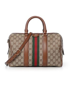 Gucci Bauletto Ophidia Misura Media - Marrone