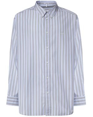 Loewe Camicia A Righe - Blu