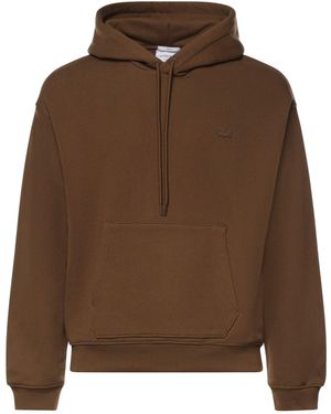 Lacoste Felpa Con Cappuccio - Marrone