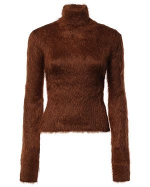 Dondup Pullover A Collo Alto - Marrone