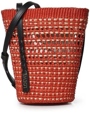 Loewe Borsa Braid Media - Rosso