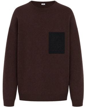 Loewe Maglia Anagram - Marrone