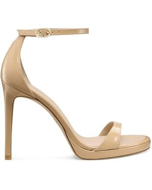 Stuart Weitzman Sandali Nudist Platform - Metallizzato