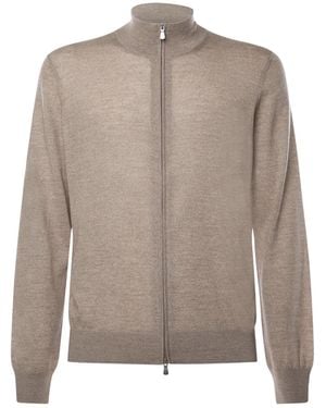 Galiana Giacca Con Zip - Marrone