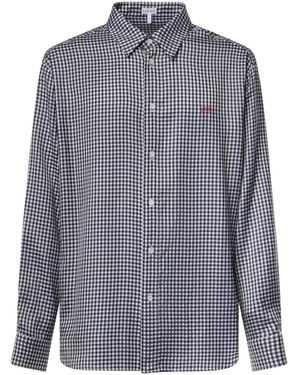 Loewe Camicia Check - Blu