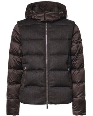 Moorer Piumino Casciano-Se9 Con Cappuccio - Nero