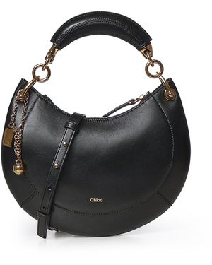 Chloé Borsa Hobo Banana Piccola - Nero