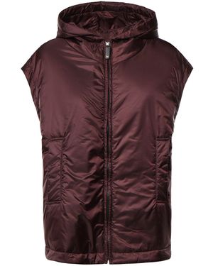 Max Mara Gilet Con Cappuccio - Viola