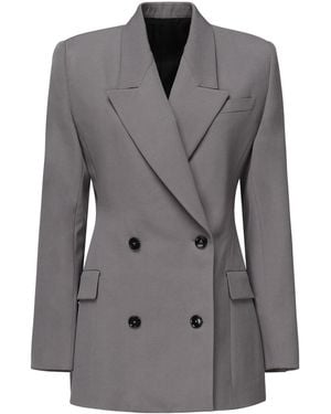 Alaïa Giacca Sartoriale Doppiopetto - Grigio