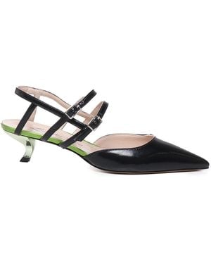 Alchimia Scarpe Con Punta E Cinturini - Bianco