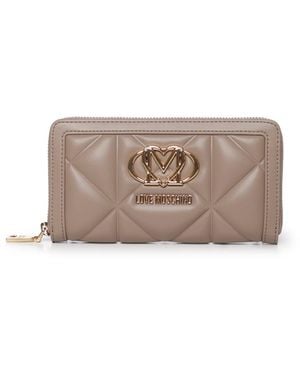 Love Moschino Portafoglio Con Logo - Grigio
