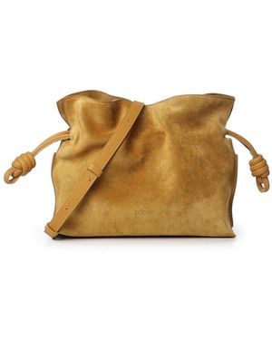 Loewe Borsa Flamenco Clutch Media - Metallizzato