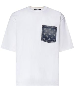DSquared² T-Shirt D2 Monogram - Bianco