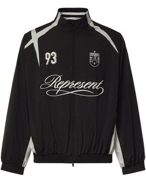 Represent Felpa Con Logo - Nero