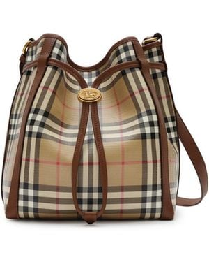 Burberry Borsa A Secchiello Check Mini - Multicolore