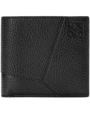 Loewe Portafoglio Con Portamonete Bifold Puzzle - Bianco