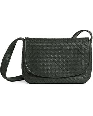 Bottega Veneta Borsa Messenger Veneto Con Patta - Nero