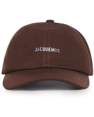 Jacquemus Cappello 'La Casquette Gadjo' Con Logo - Marrone