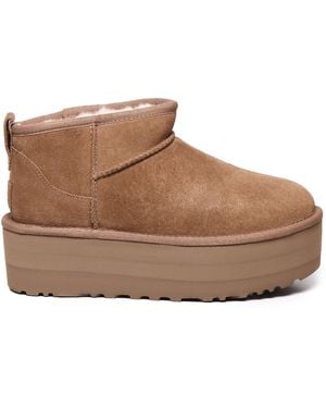 UGG Stivali Classic Ultra Mini Platform - Marrone