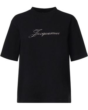 Jacquemus T-Shirt Con Logo - Nero